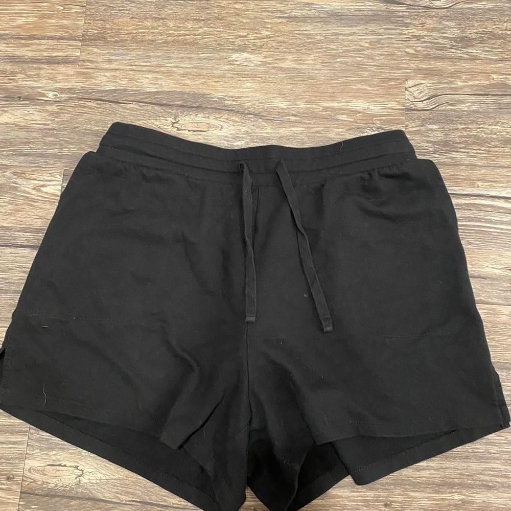 Ava and Viv black cotton shorts